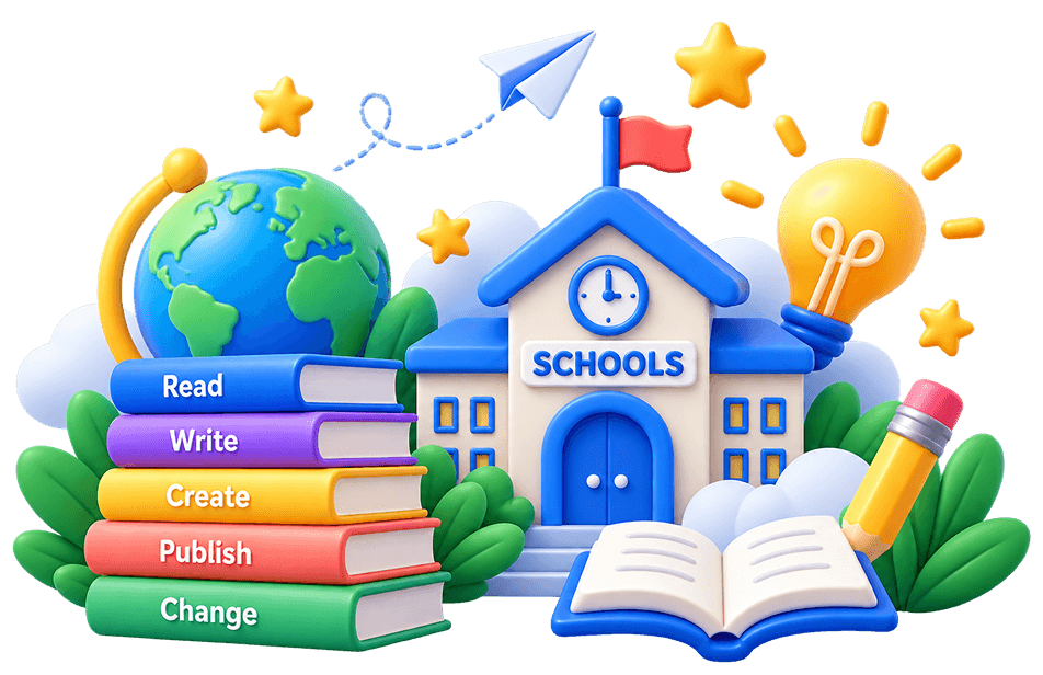 School Building Illustration